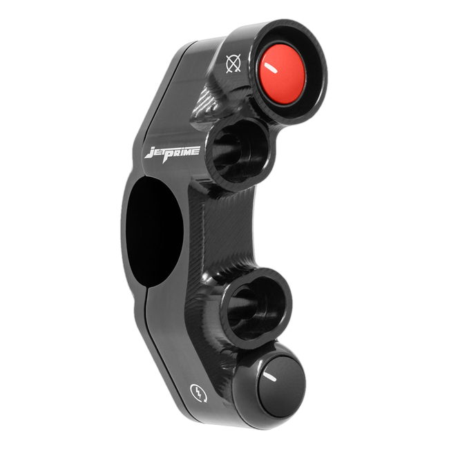 Lenkerschalter SuperSport rechts JetPrime Kawasaki Ninja 400 (18-24) JP SPD MK300 – für Mectronik-Dashboard, universelles Lochbild