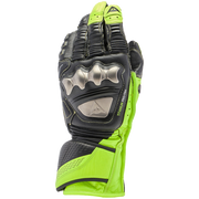Guantes de moto Dainese Full Metal 7 Racing de cuero | Hombre | Amarillo neón/Negro 