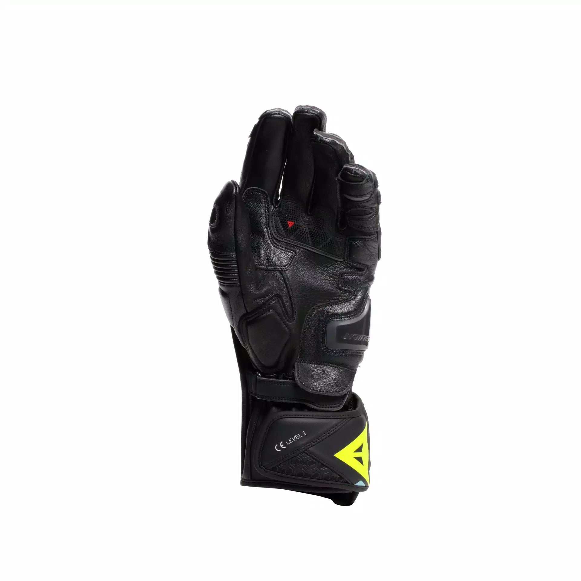 Guantes de cuero para motocicleta Dainese Fiero Racing | Hombre | Negro/Azul claro | 201810002568O00 