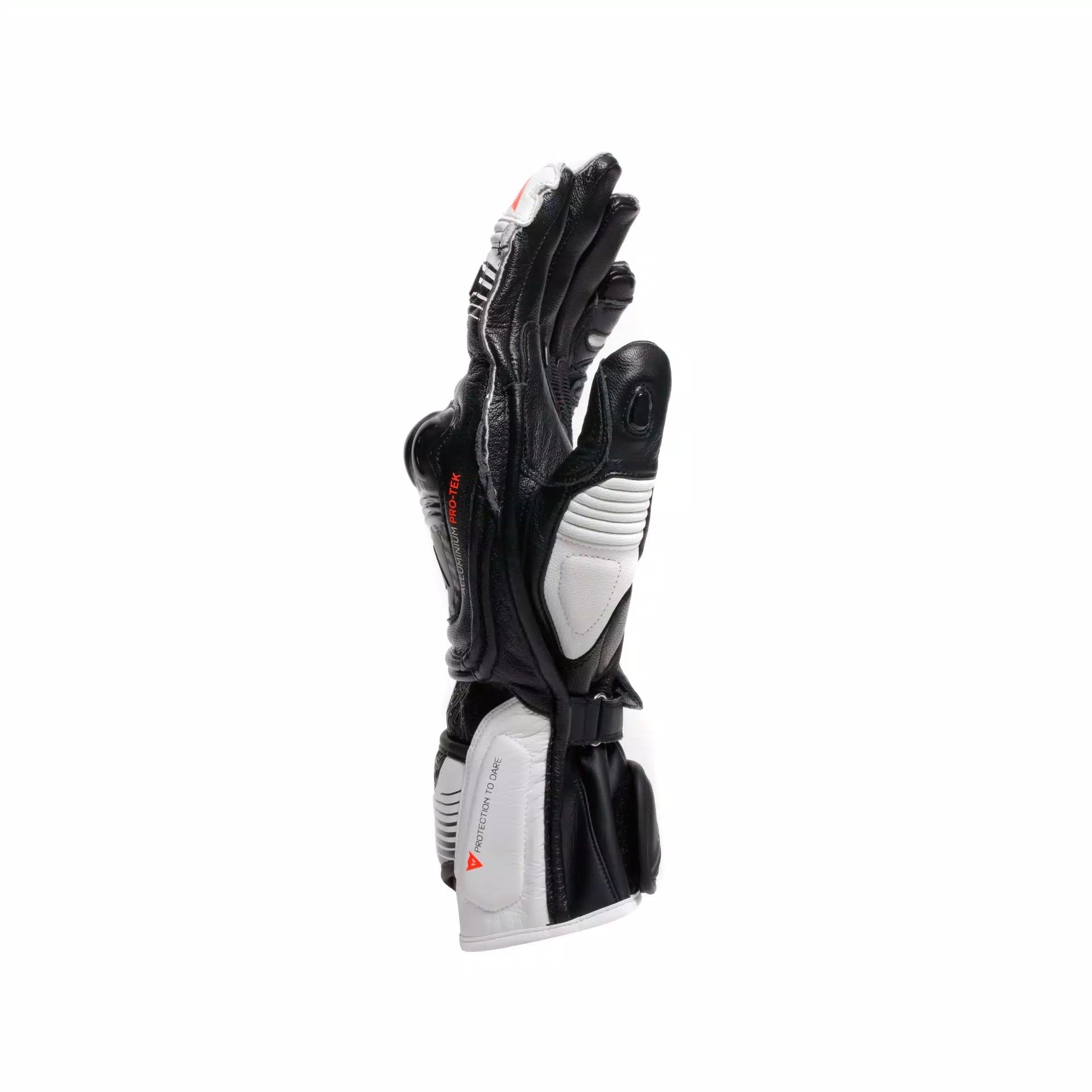 Guantes de cuero para moto Dainese Fiero Racing | Hombre | Negro/Blanco | 2018100025N3200 