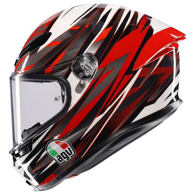 AGV K6 S Casco Reeval Blanco/Rojo/Gris | 2118395001023 
