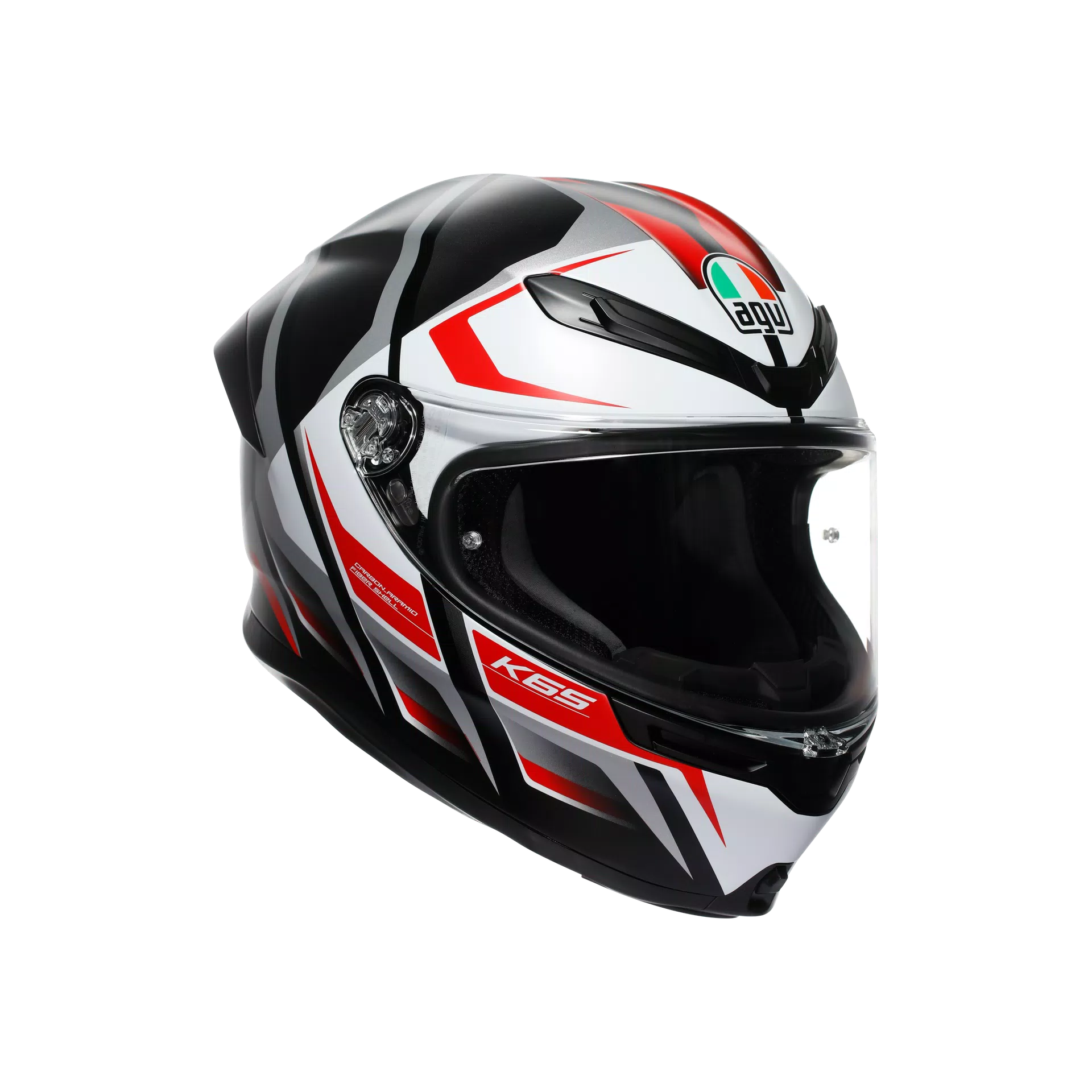 AGV K6 S Casco Karve Mate Negro/Blanco/Rojo | 2118395001025 
