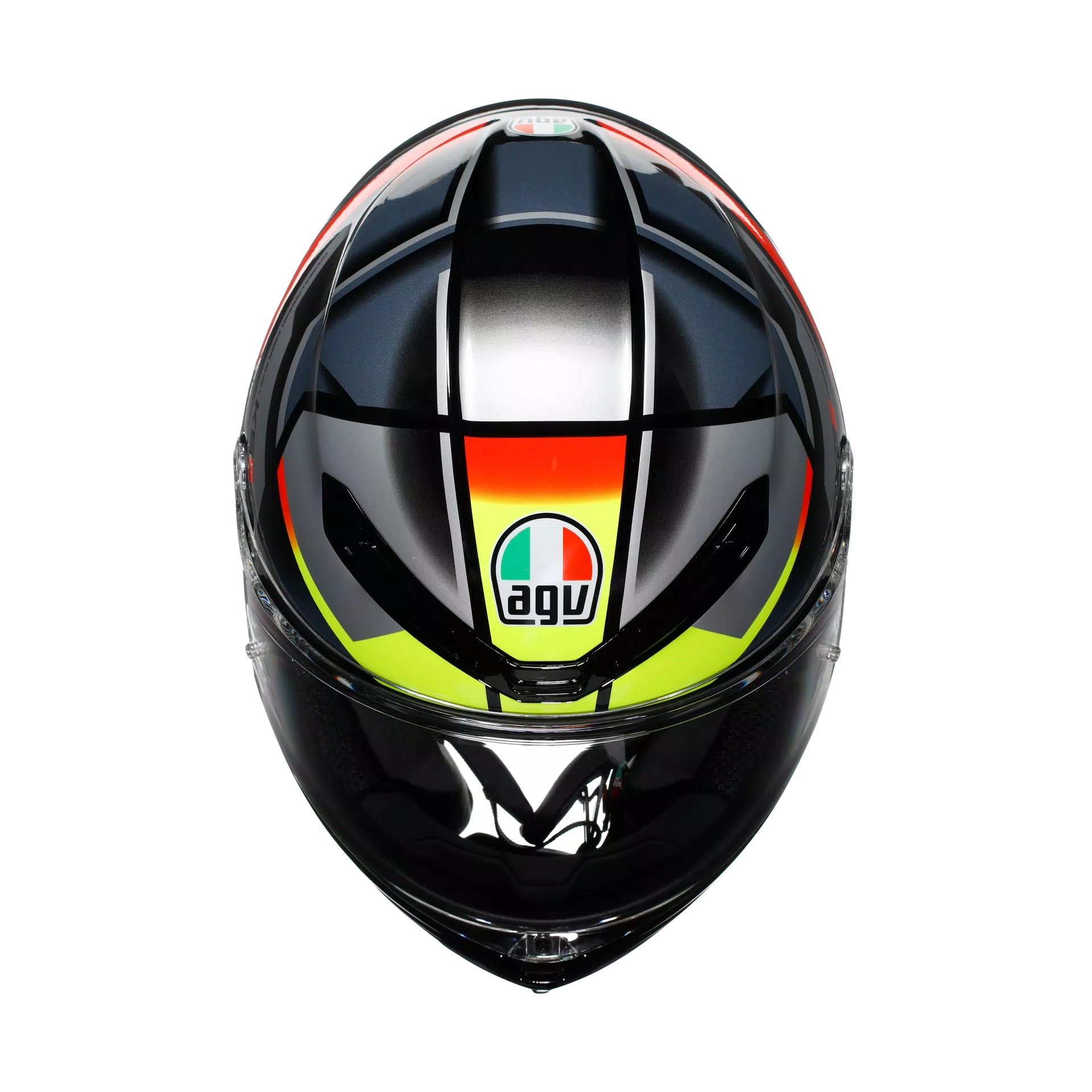 AGV K6 S Casco Erazer Negro/Rojo/Amarillo Fluo | 2118395001026 
