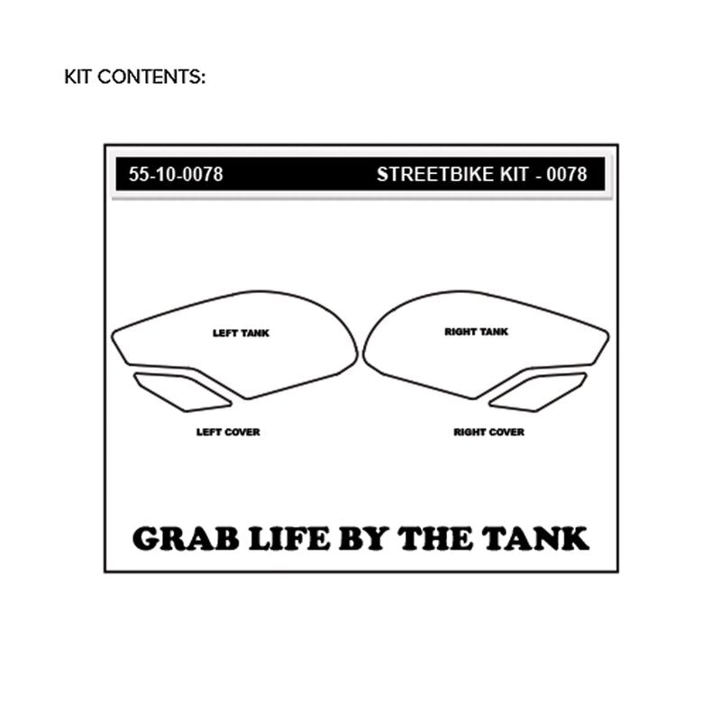 Stompgrip Vulcano Almohadillas de Tracción Triumph Daytona 675/R (13-18) 55-10-0078 