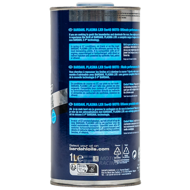 Bardahl 5W40 Plasma LXR - 1 Litro de Aceite Premium 