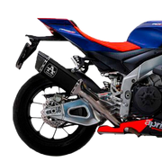 Kit de escape Arrow Slip-On Pista Titanio Oscuro Aprilia RSV4 1100 Factory (21-25) 71003PTN 