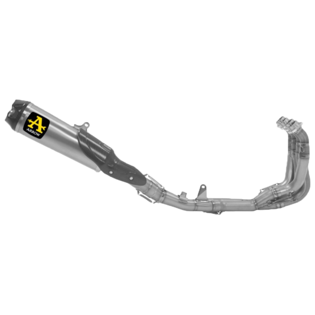 Sistema de escape completo Arrow Competition Evo de acero inoxidable para Yamaha YZF-R6 RJ27 (17-25) 71196CKZ 