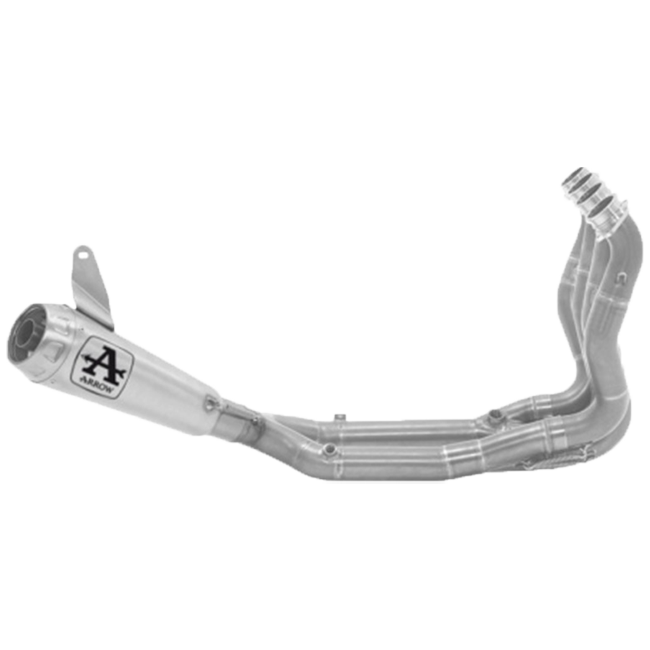 Sistema de escape completo Arrow Pro-Race Low de acero inoxidable para BMW S1000RR K67 (19-25) 71204CP 