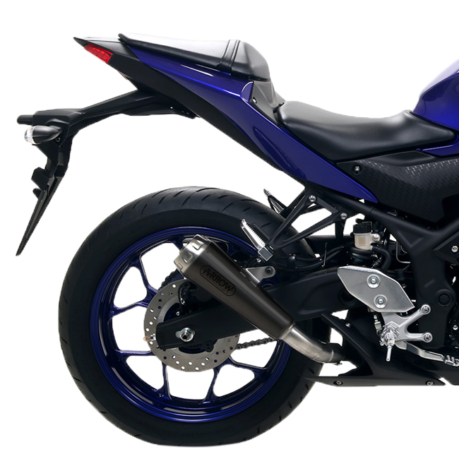 Escape Arrow Slip-On Pro-Race de acero inoxidable oscuro para Yamaha YZF-R3 (19-20) 71894PRN 