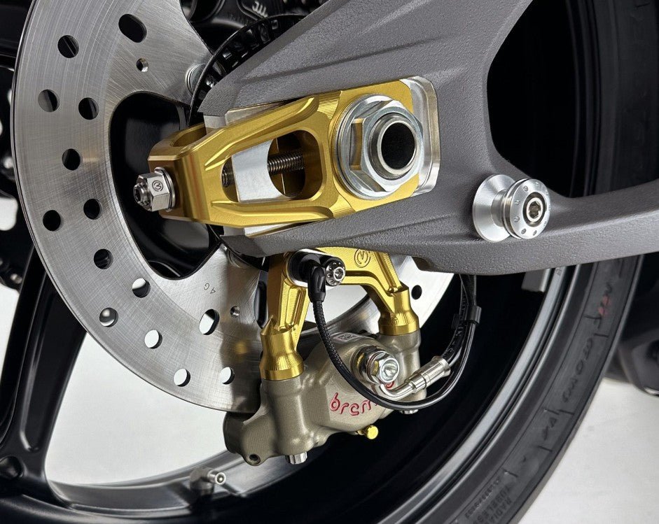 Kit de tensores de cadena con soporte de pinza de freno y Brembo P2-30 69.5 mm XA6H530 Motocorse Ducati Panigale V4/S (2025) 