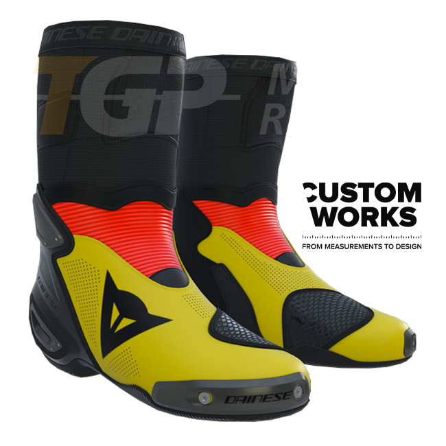 Botas de moto de carreras y carretera Dainese Axial 2 Air para hombre | Edición Germania | Custom Works 