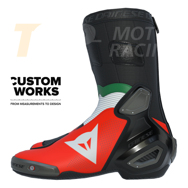Botas de moto de carreras y carretera Dainese Axial 2 Air para hombre | Edición Italia | Custom Works 