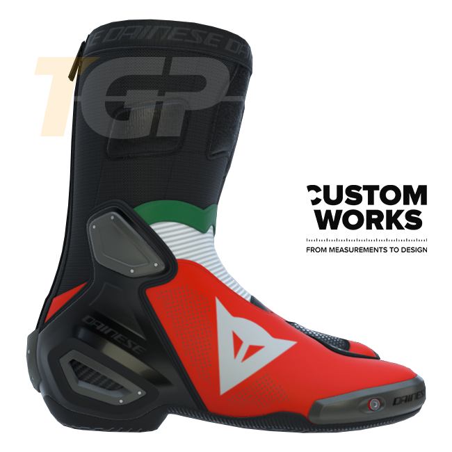 Botas de moto de carreras y carretera Dainese Axial 2 Air para hombre | Edición Italia | Custom Works 