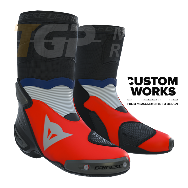 Botas de moto de carreras y carretera Dainese Axial 2 para hombre | Edición Francia | Custom Works 