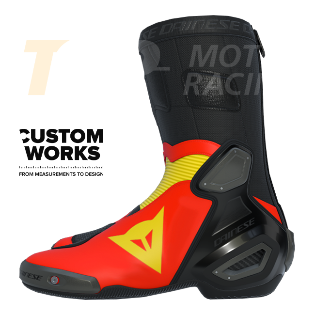 Dainese Axial 2 Racing und Straßen Motorradstiefel Herren | Spagna Edition | Custom Works