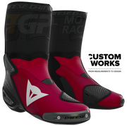 Botas de moto de carreras y calle Dainese Axial 2 Air Racing y Nicolò Bulega Replica 2026 | Hombre | Dainese rojo / blanco | Custom Works 