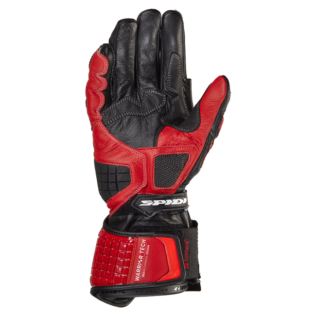 Guantes de cuero de moto Spidi Carbo Track Evo Racing | Hombre | Rojo | A203014 