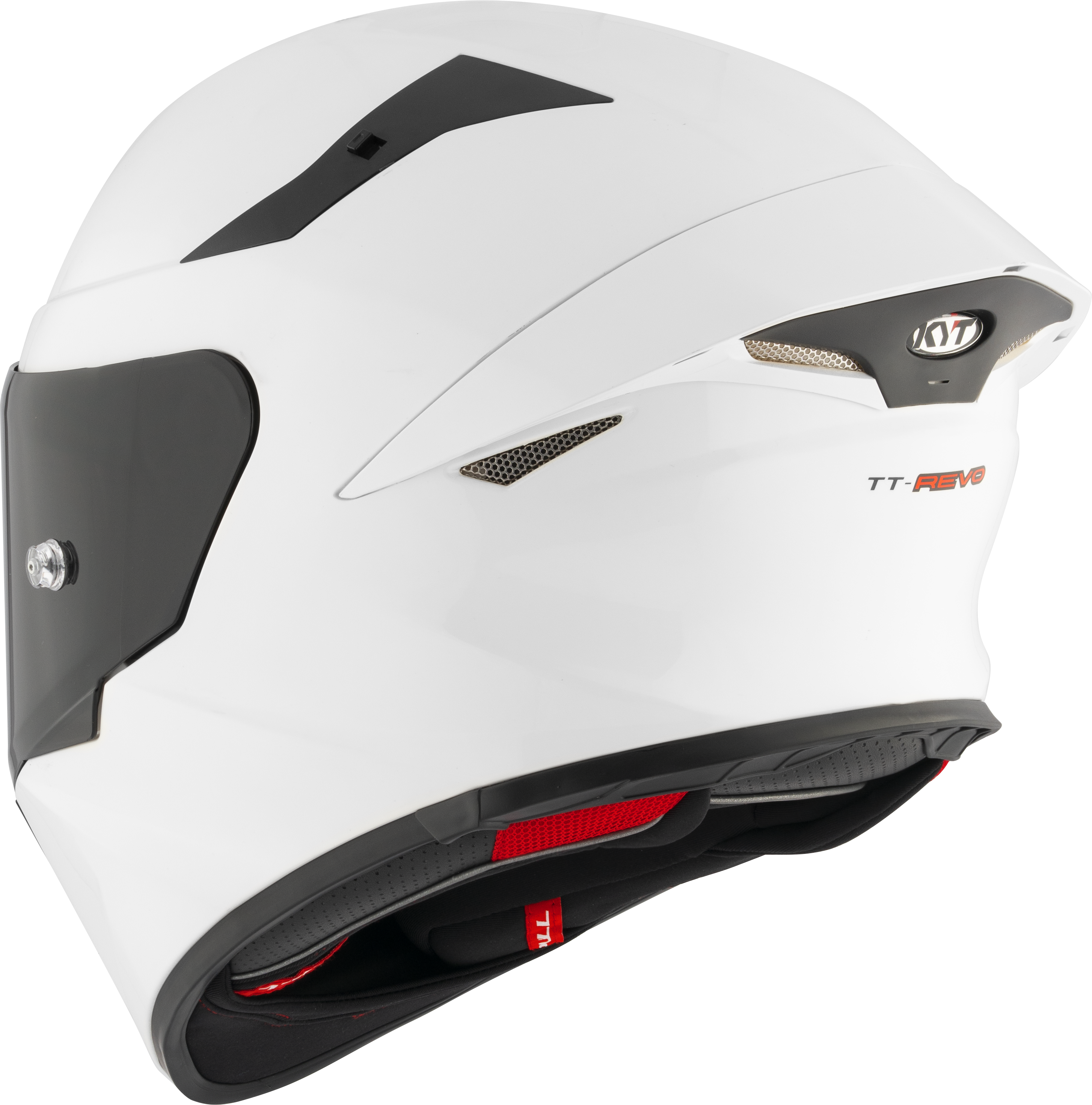 KYT TT-Revo casco blanco brillante Y6TR00W3 