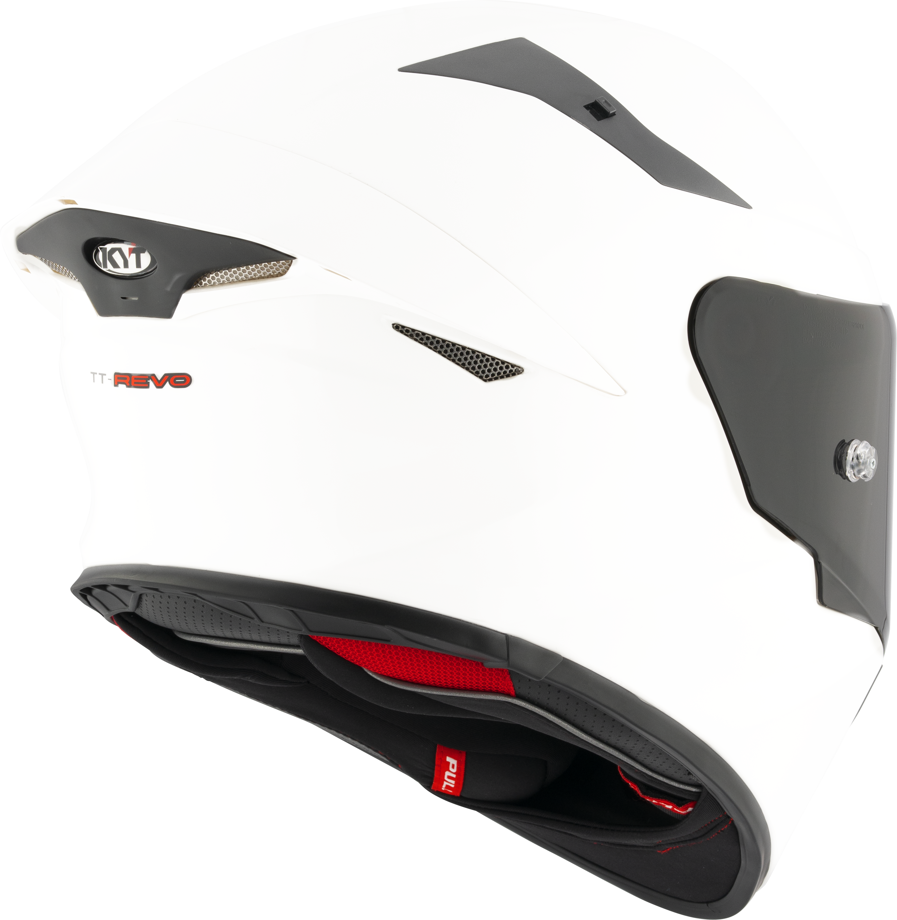 KYT TT-Revo casco blanco brillante Y6TR00W3 