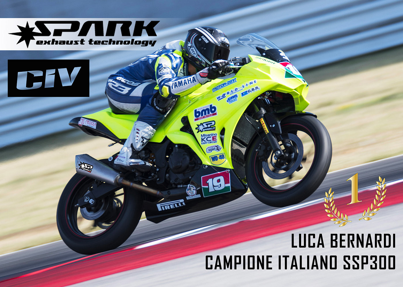 Spark Exhaust Komplettanlage Racing Konix Ø60 Titanium Yamaha R3 (15-26) GYA8833T