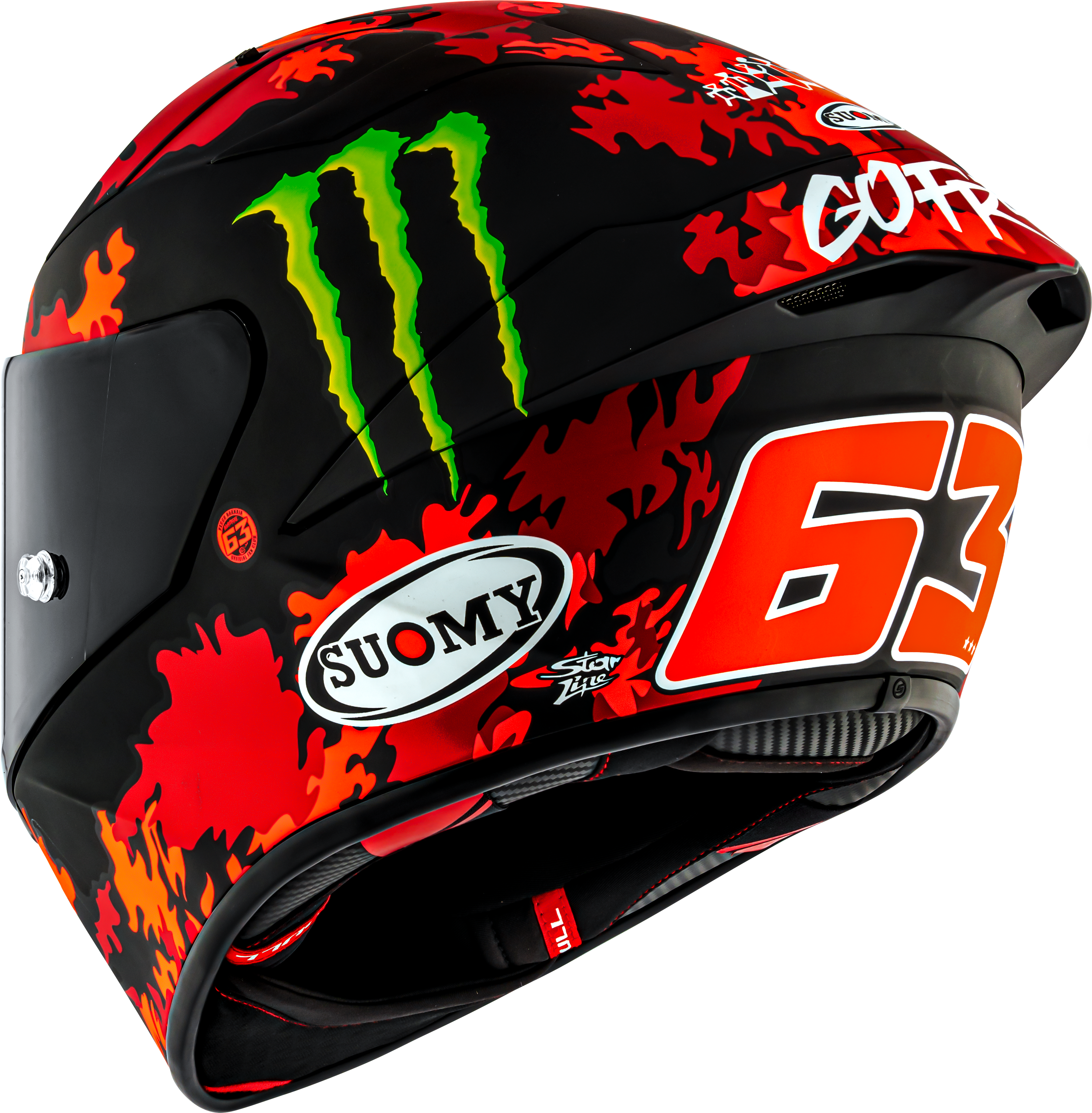 Suomy S1-XR GP Casco Francesco Pecco Bagnaia Replica Monster 2025 K6SX0017 