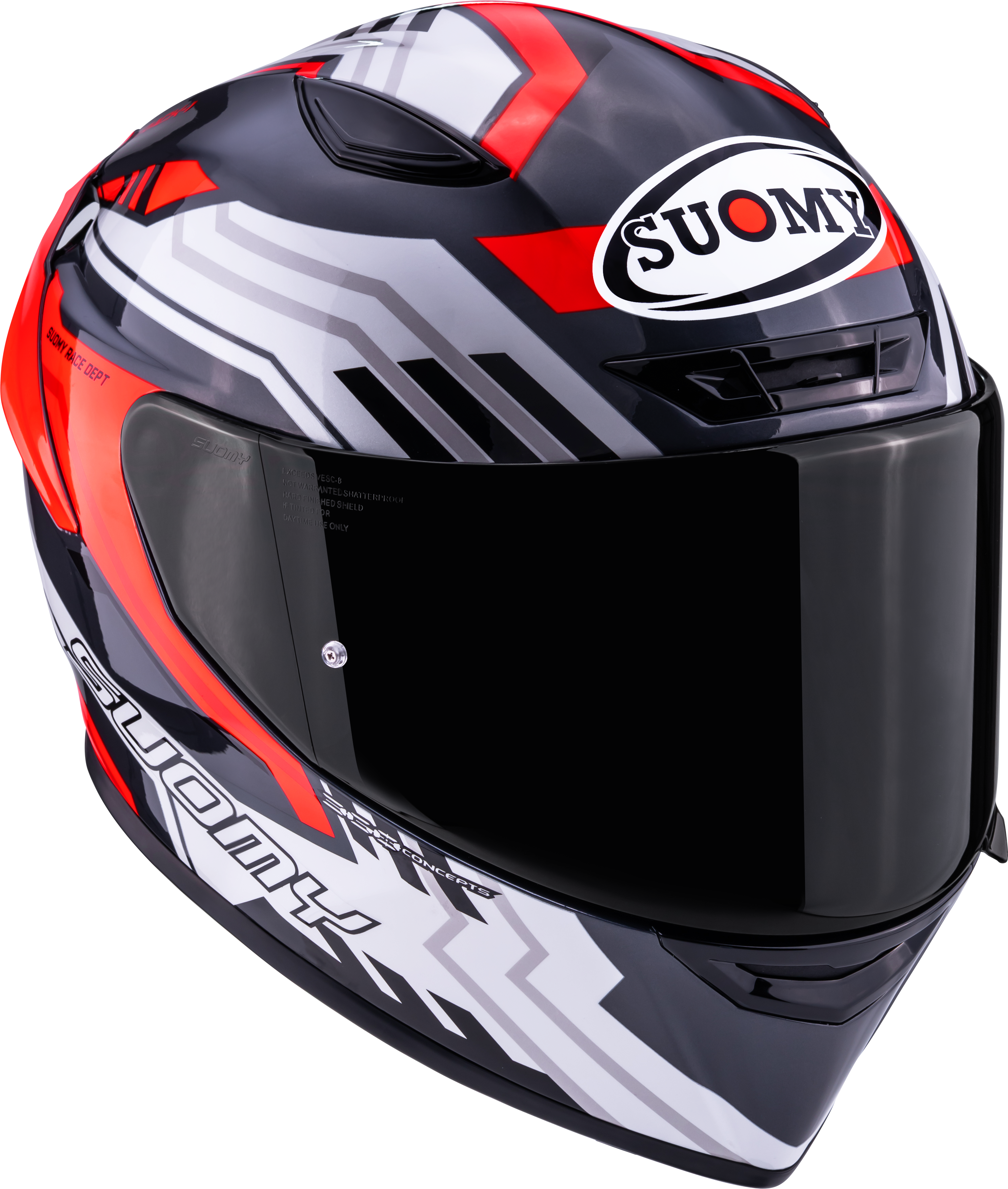 Suomy Track-1 Casco Framework Blanco/Rojo K6T10022 