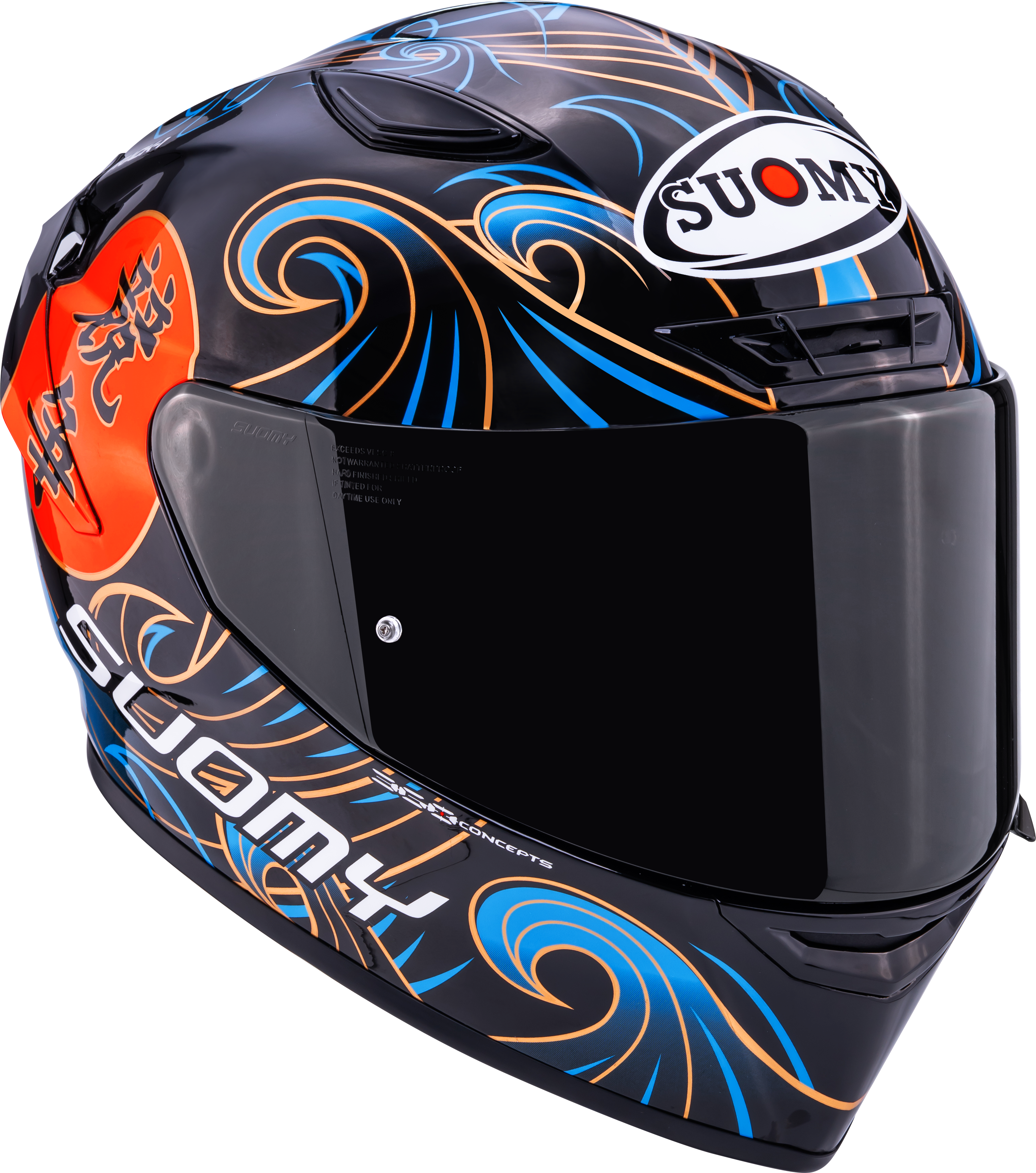 Suomy Track-1 Casco Waves Negro K6T10026 