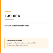 Akrapovic Zwischenrohr Kawasaki ZX-10 R / ZX-10 RR (25-25) L-K10E6 — Platzhalter, kein Herstellerfoto verfügbar