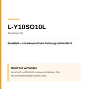 Akrapovic Zwischenrohr L-Y10SO10L — Platzhalter, kein Herstellerfoto verfügbar