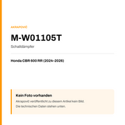 Akrapovic Schalldämpfer Honda CBR 600 RR (24-26) M-W01105T — Platzhalter, kein Herstellerfoto verfügbar