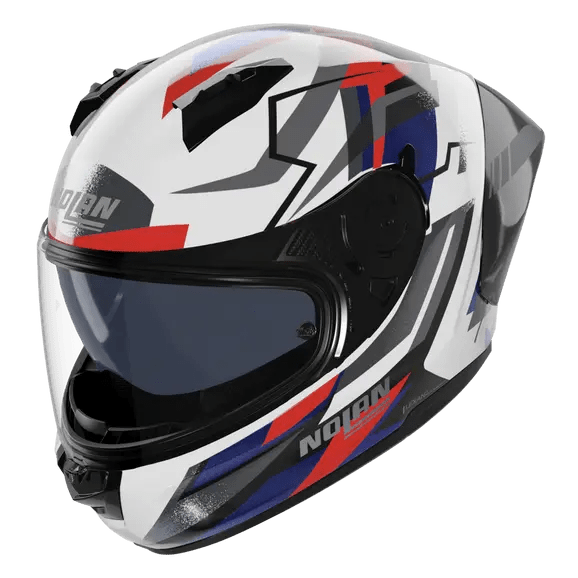 Casco Nolan N60-6 Sport Corsa Blanco / Azul / Rojo / Acabado Mate 355 