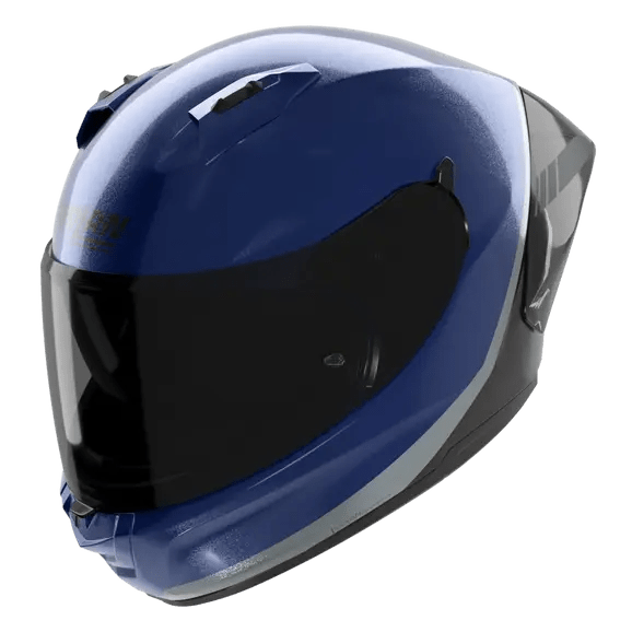 Casco Nolan N60-6 Sport Pintura Especial Azul Profundo / Negro / Plata 346 