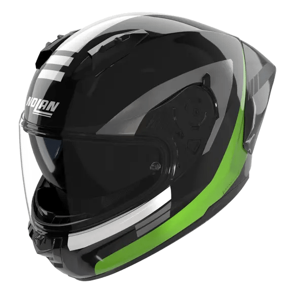 Casco Nolan N60-6 Sport Contrasto Negro / Verde Fluorescente / Acabado Brillante 358 