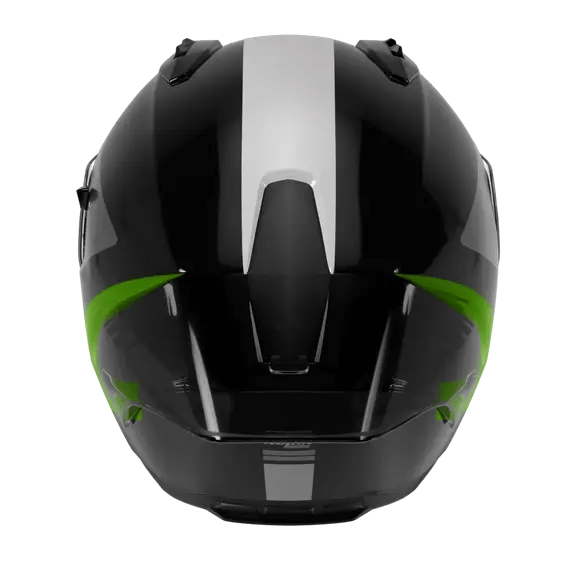 Casco Nolan N60-6 Sport Contrasto Negro / Verde Fluorescente / Acabado Brillante 358 