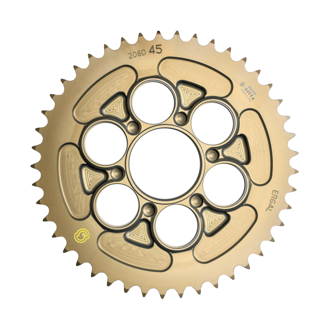 Sitta rueda dentada de aluminio Ducati Panigale V4/S/R (18-24) (206D) – 37-46 dientes, paso 520/525 