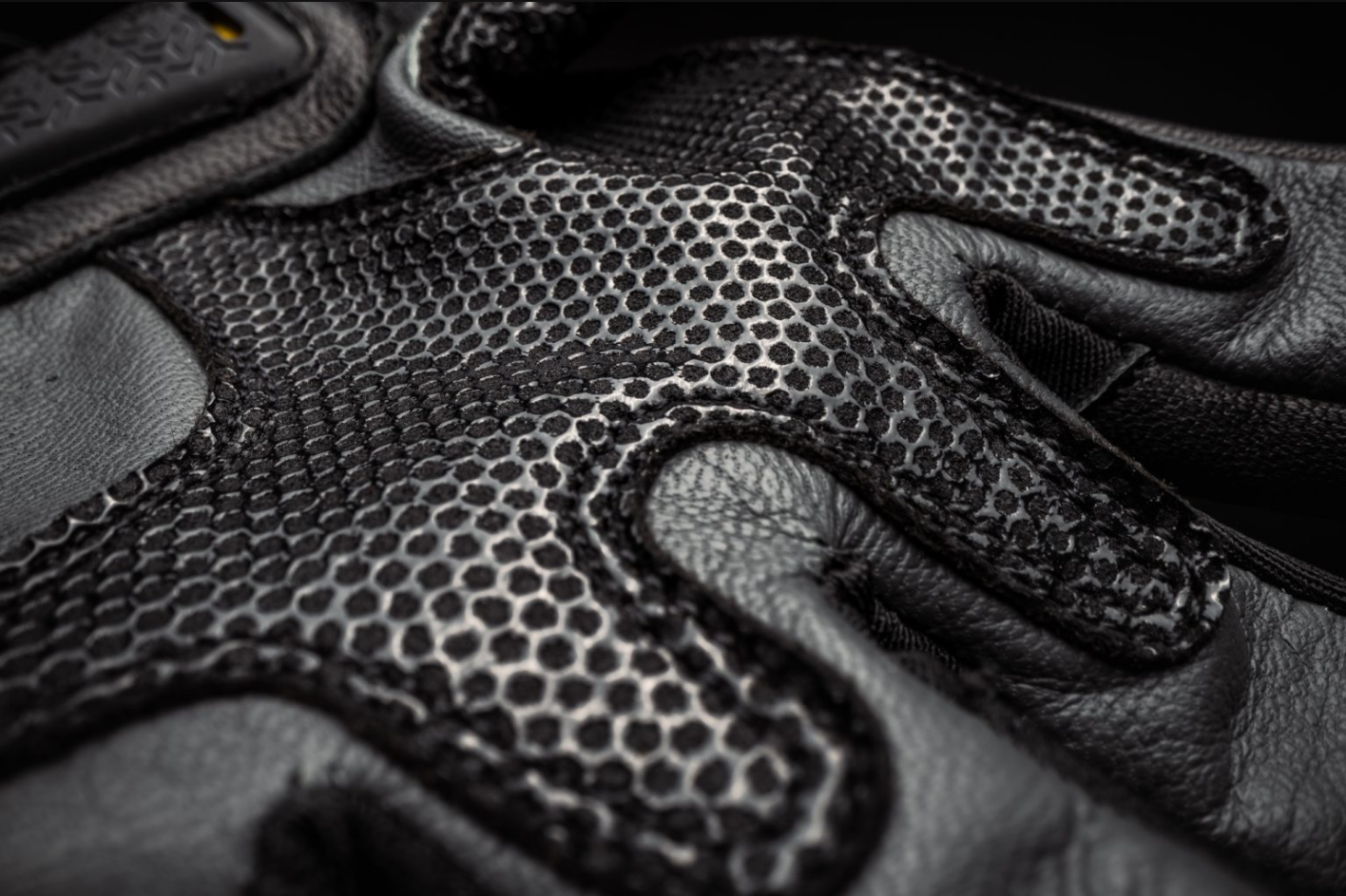 Guantes de cuero deportivos Knox Oulton MK2 | Hombre | Negro/Blanco | 1011352160050 