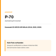 Akrapovic Zylinderkopf-Innenteil Kawasaki ZX-6R / ZX-6R NINJA (18-26) P-70 — Platzhalter, kein Herstellerfoto verfügbar