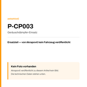 Akrapovic Geräuschdämpfer-Einsatz P-CP003 — Platzhalter, kein Herstellerfoto verfügbar