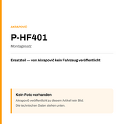 Akrapovic Montagesatz P-HF401 — Platzhalter, kein Herstellerfoto verfügbar