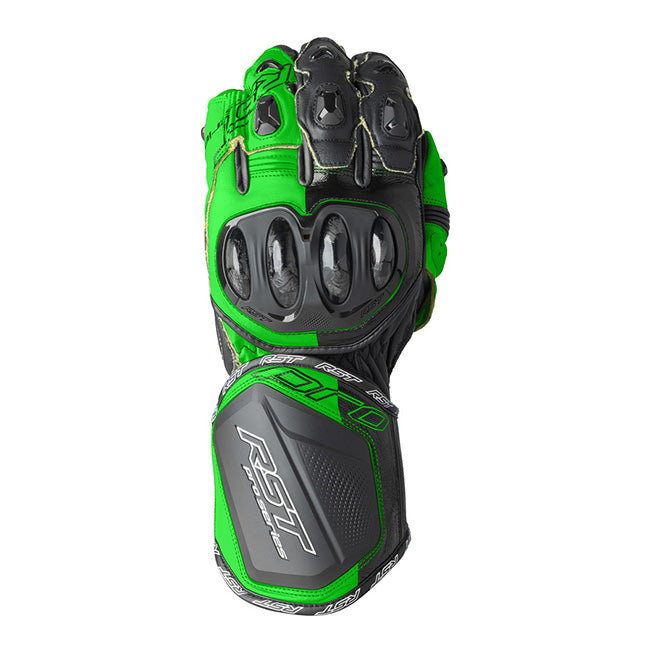 Guantes de cuero de motocicleta RST Pro Series GP D3O | Hombre | Talla/Negro | 103715 