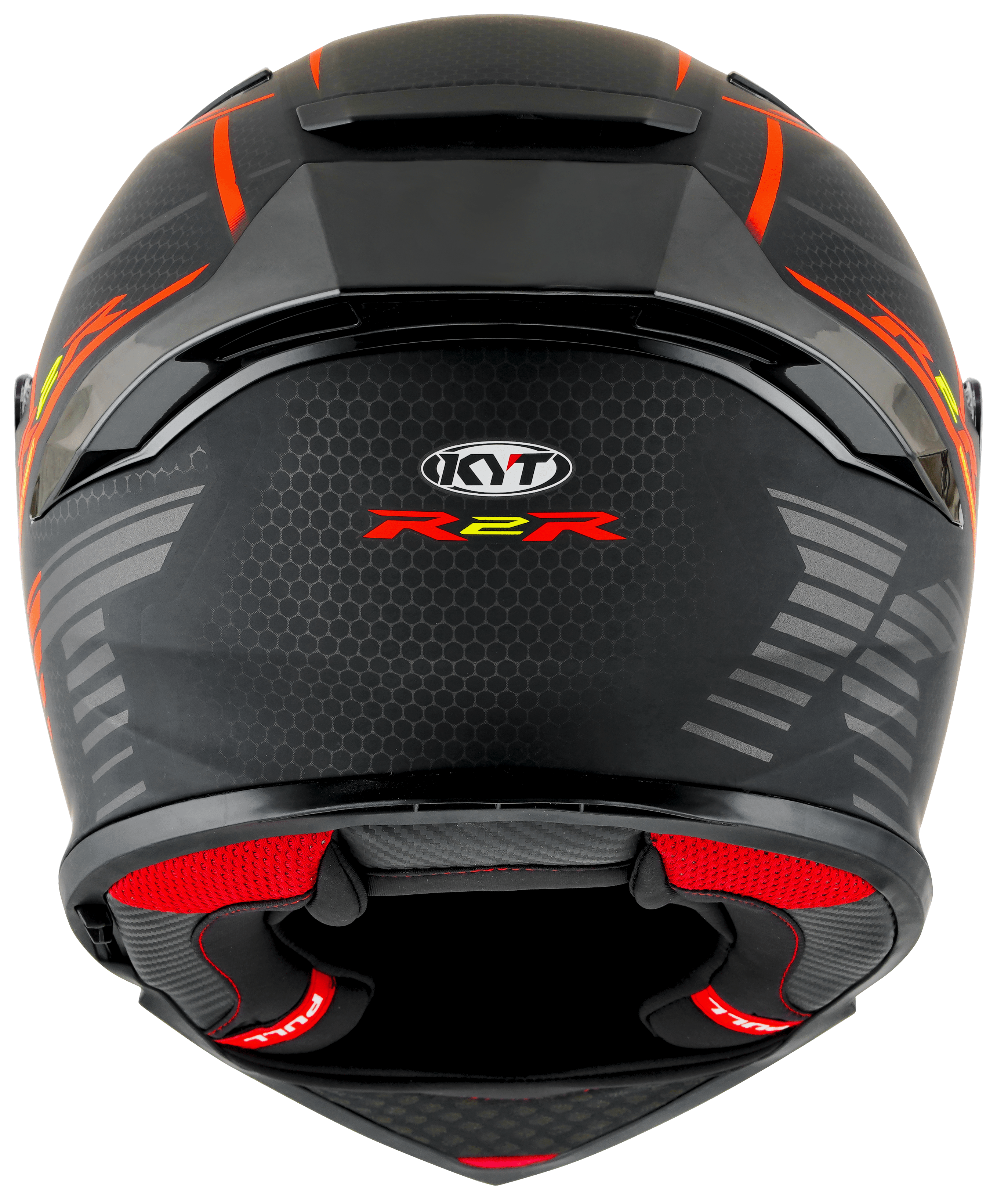Casco KYT R2R Concept Mate Negro / Rojo Y6R20008 