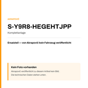 Akrapovic Komplettanlage S-Y9R8-HEGEHTJPP — Platzhalter, kein Herstellerfoto verfügbar