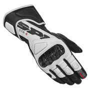 Guantes de cuero de moto Spidi STR-6 Racing | Hombre | Negro/Blanco | A221011 