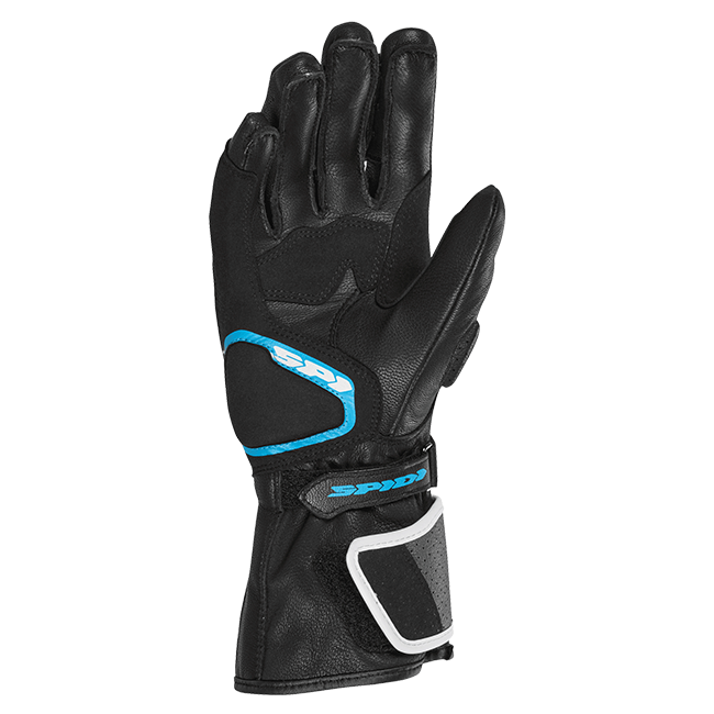 Guantes de cuero para moto Spidi STR-6 Sport | Mujeres | Gris/Blanco/Provence | A222302 