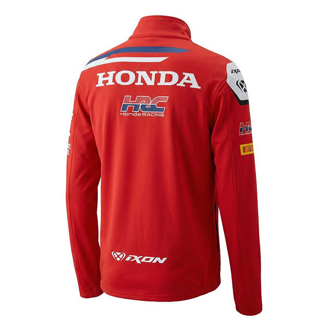 Sudadera con cremallera de la escudería de carreras Honda HRC Racing Team, réplica roja, 2026 para hombre IXON 