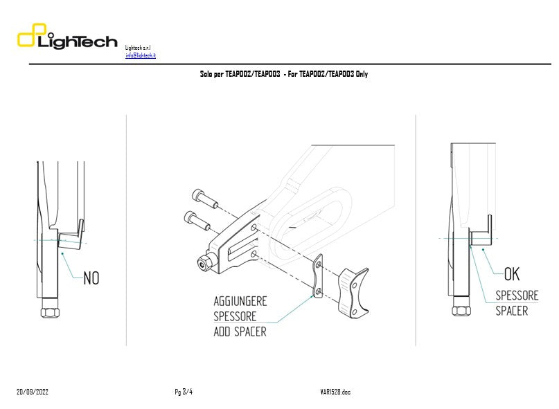 Tensor de cadena LighTech Yamaha YZF-R1/M RN65 (20-25) TEYA005 