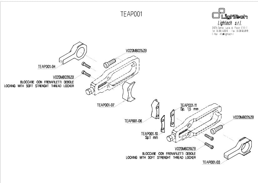 Tensor de cadena LighTech Aprilia RSV4/Factory/R (09-14) TEAP001 
