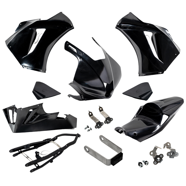Komplettes Verkleidungsset Avio Fiber Prepreg Honda CBR 600 RR PC69 (24-26) Carbonin