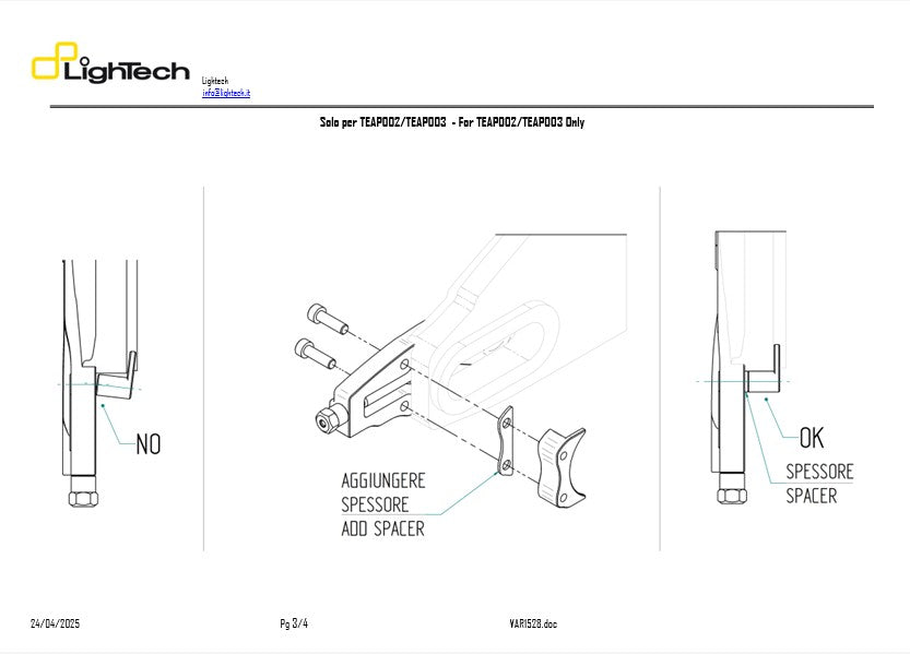 Tensor de cadena LighTech BMW S1000RR K46 (09-18) TEBM002 