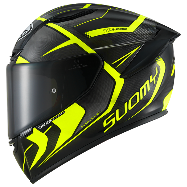 Suomy TX-Pro Casco Carbono Advance Amarillo Fluo K6TX0005 